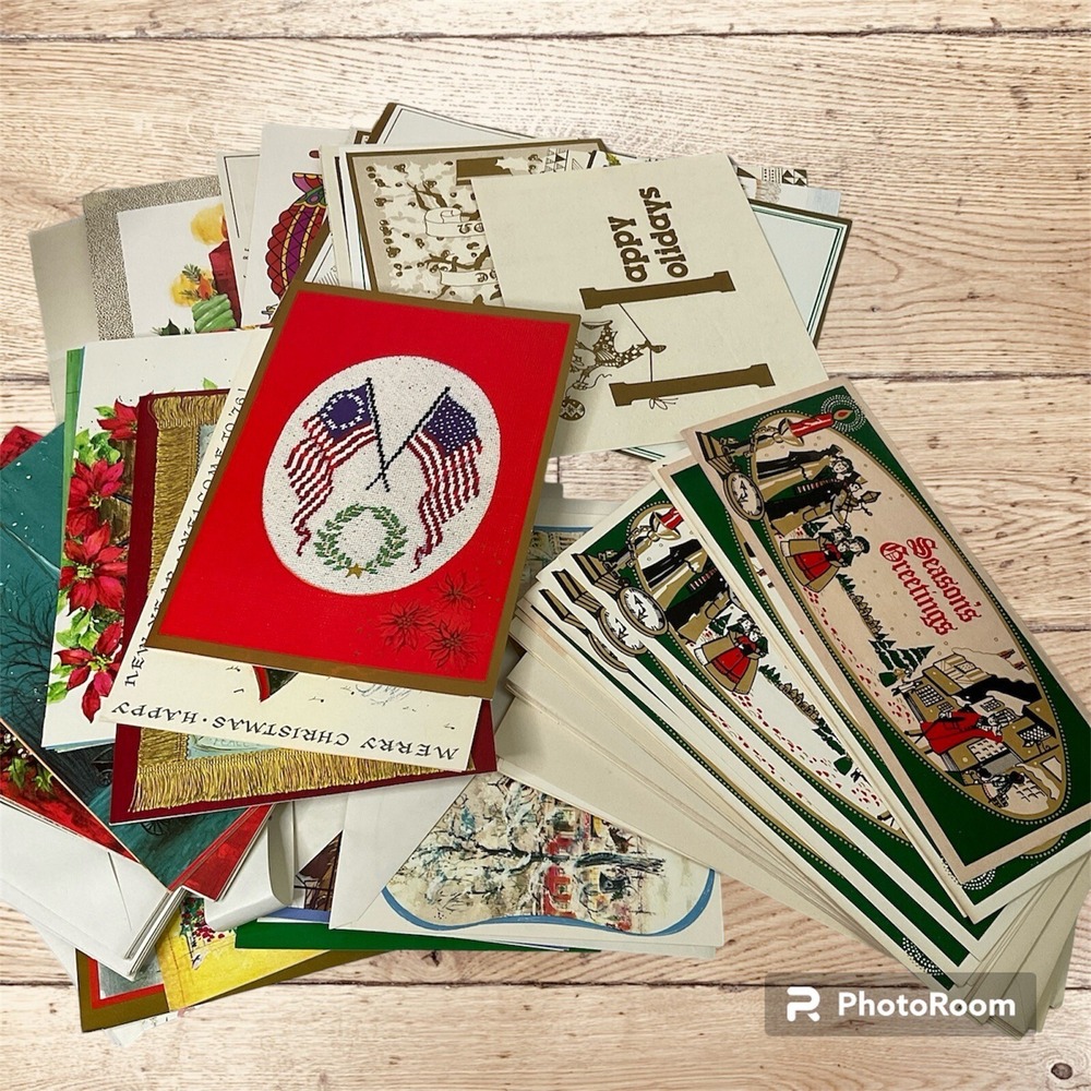 Christmas Cards Money Holders Vtg  Lot 46  Religious Holidays Seasons Greetings